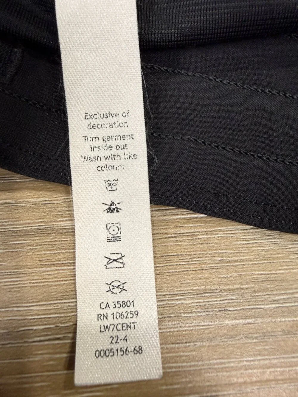 Lululemon Black Rose Gold Logo Hotty Hot High Rise 4